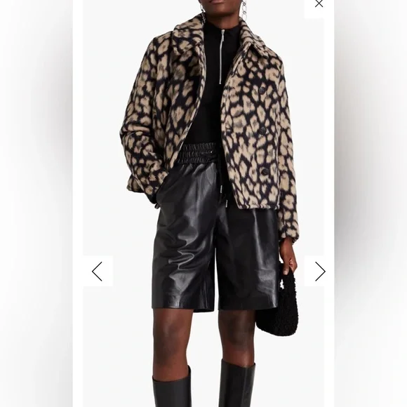 NWT Ret: $795 Medium Rag & Bone Cheetah Alfie Leopard Peacoat NEW